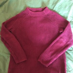 Maroon Lands' End cotton sweater - size 6/8